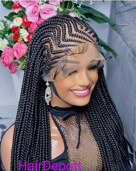 Hairstyle Cornrows, Closure Hairstyles, Cornrow Ideas, Cornrows Ideas, Hair Cornrows, Cornrows Natural, Faux Locs Wig, Cornrow Hairstyle, Hairstyles Cornrows