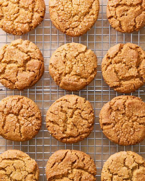 Crinkle Cookies Recipe with Sorghum Syrup | Saveur Sorghum Cookies, Sorghum Syrup, Crinkle Cookies Recipe, Crinkle Cookies, Baking Sheets, The Star, Syrup, Baking Soda, Cookie Recipes