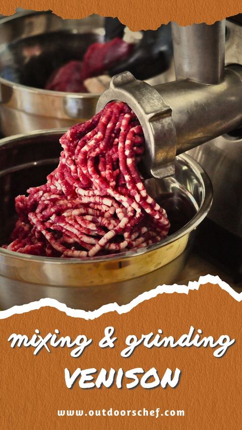 what to mix with venison when grinding Deer Burgers Ground Venison, Venison Sausage Recipes, Ground Venison Recipes, Moose Meat, Deer Processing, Venison Chili, Elk Recipes, Minced Meat Dishes, Venison Meat