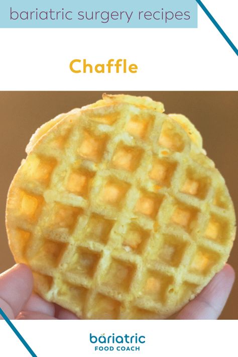 The chaffle chatter has been BIG inside the Bariatric Food Coach Community. This tasty low-carb waffle with cheese as the main ingredient. They are so cute, fun, extremely tasty, and so many options to pick from! Great for those who had weight loss surgery! Vgs Meals, Bariatric Soft Food Snacks, Stage 4 Bariatric Diet Recipes, Bariatric Soft Food Breakfast Recipes, Bariatric Soft Food Ideas, Gastric Bypass Snacks, Bariatric Puréed Food, Baractic Recipes, Post Vsg Recipes