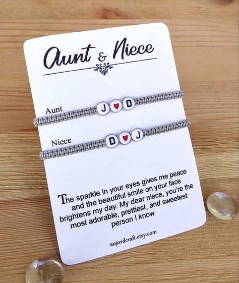 Aunt gifts | christmas coloring pages | Acrylic letters | Niece jewelry | homemade christmas gifts | Gifts | cute presents for boyfriend | Niece gifts Box Knot, Aunt And Niece, Aunt Niece, Gift For Aunt, Niece Gifts, Gifts For Aunt, Presents For Boyfriend, Acrylic Letters, Beads Bracelet Design