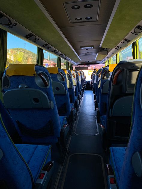 Traveling By Bus Aesthetic, Bus Tour Aesthetic, Bus Traveling Aesthetic, Bus Trip Aesthetic, Bus Travel Aesthetic, Bus Aesthetic, Greece Crete, Airplane Wallpaper, Traveling Ideas