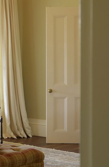 Timber internal door with inlay moulding designed by Michael Bell Architects 1920s Doors Internal, Michael Bell, Mojo Dojo Casa House, Materials Board, A Beautiful House, 1920s House, Long House, Internal Door, West Wales