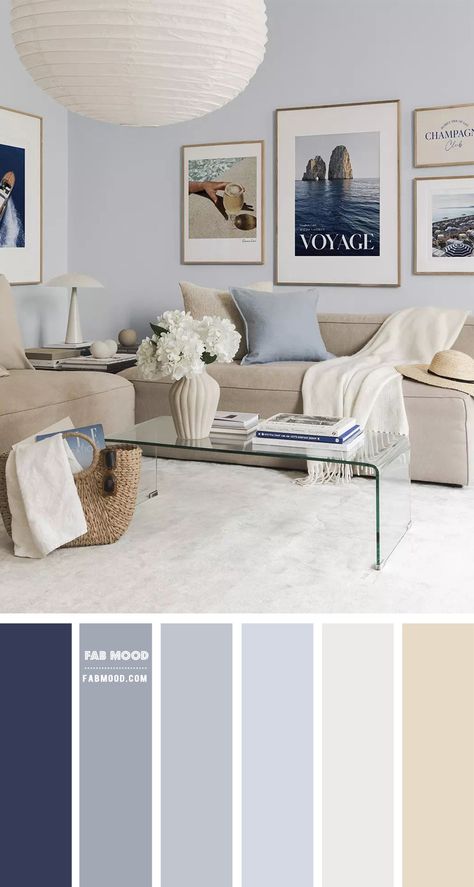 Tranquil Elegance: Designing a Light Blue and Beige Living Room Blue And Cream Living Room, Blue Living Room Color, Light Blue Rooms, Blue Grey Living Room, Light Blue Living Room, Blue Sofas Living Room, Blue Walls Living Room, Pastel Living Room, Beige Living Room