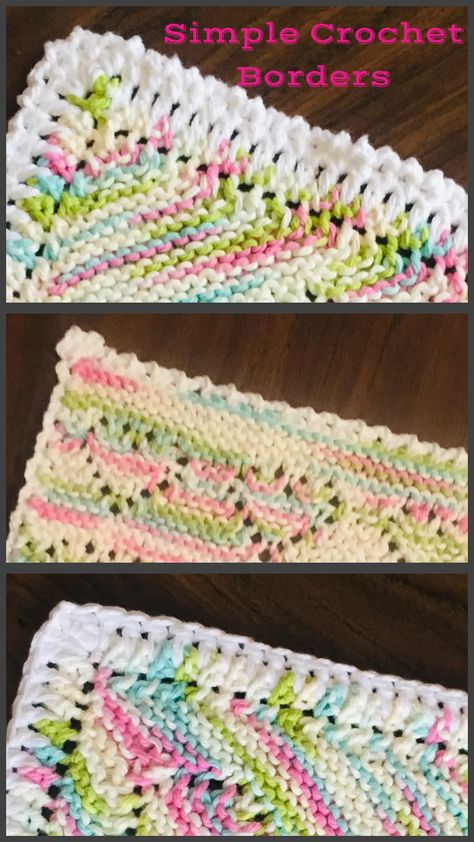 3 Easy Crochet Borders That Adapt To Virtually Any Yarn Handicraft - HubPages Double Crochet Borders For Blankets, Border For Crochet Blanket, Free Crochet Border Patterns, Crochet Edging And Borders Easy, Boarder Crochet, Crochet Borders And Edges Free Pattern, Easy Crochet Borders, Easy Crochet Borders For Blankets, Easy Crochet Border