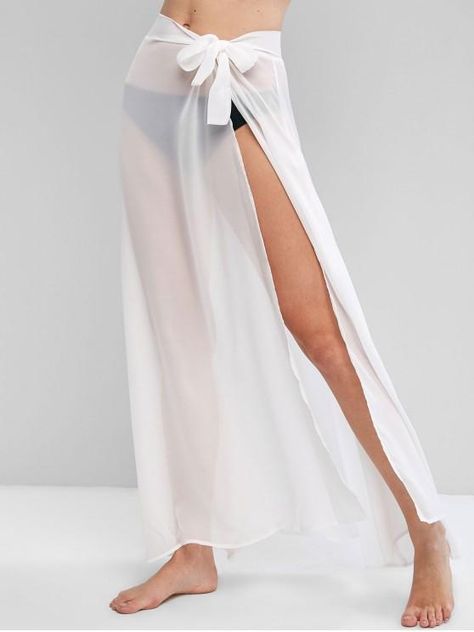 [30% OFF] [HOT] Chiffon Tie Waist Beach Sarong - White #fashion #fashionblogger #fashionista #fashionstyle #fashiontips #fashionoutfits #trendy #trending #trendyoutfits #outfits #outfitoftheday #outfitideas #outfitinspiration #style #stylish #styleblogger #styleinspiration #ideas #beautyblog #fun #dailyoutfit #good #zaful #inspiration #diy #online #onlineshopping #shopping #shop #shopmycloset #new #fun #recipe #funny Sarong Bachelorette, Sarong Pattern, White Sarong, Sarong Swimsuit Cover, Swim Wrap, Vacay Vibes, Cheap Swimsuits, Swimwear Store, Beach Sarong