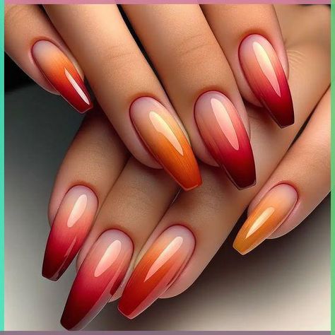 Unique Acrylic Nail Designs, Ombre Nail Designs, Unique Acrylic Nails, Pink Nail Designs, Fall Nail Art, Fabulous Nails, Fall Nail, Fancy Nails, Gorgeous Nails