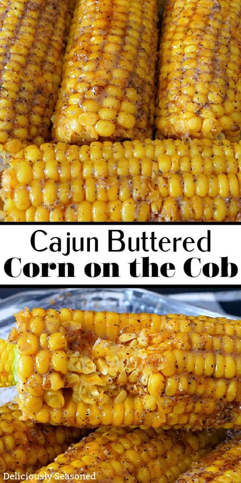 Cajun Side Dishes, Healthy Vegetables Recipes, Cajun Corn On The Cob, British Dessert Recipes, Cajun Seasonings, Cajun Corn, Creole Dishes, Magic Cook, Corn On The Cob Recipe