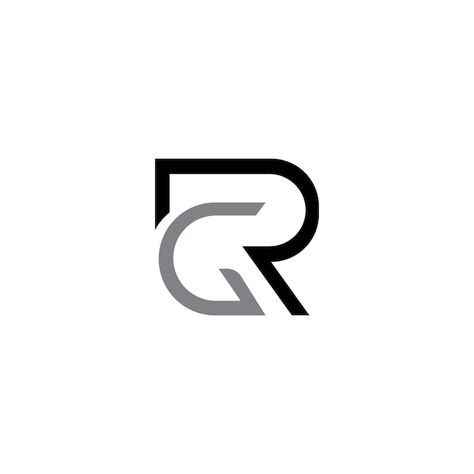 Rg or gr logo design | Premium Vector #Freepik #vector #logo-illustration #minimalist-logo #art-logo #logo-concept G R Logo, Gr Logo Design, Rg Logo Design, Gr Logo, Rg Logo, Logos Gym, Enfield Himalayan, Chill Photos, Logo Art