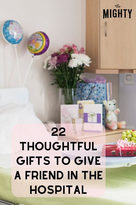 22 #Gifts to Give a #Friend in the #Hospital | The Mighty #chronicillness #chronicpain #giftguide #giftideas #gifts #holidays #holidayseason #christmas #christmasgifts #friends #friendships Heart Patient Gifts, Diy Get Well Gifts, Welcome Home From Hospital Ideas Sick, Hospital Stay Gift Basket, Gifts For A Sick Friend, Get Well Soon Gift Ideas For Friends, Hospital Gifts For Sick, Gift Basket For Sick Friend, Gifts For People In The Hospital