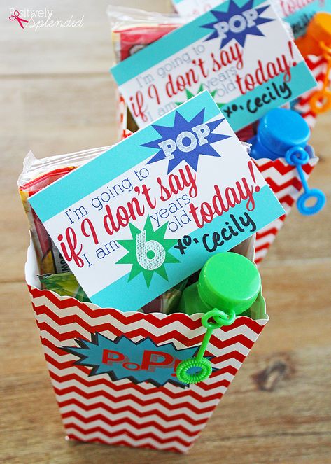 School Party Favors, Kids Birthday Party Food, Ring Pops, Pop Party, Free Printable Gifts, Kids Favors, Free Printable Gift Tags, Party Favors For Kids Birthday, Birthday Tags