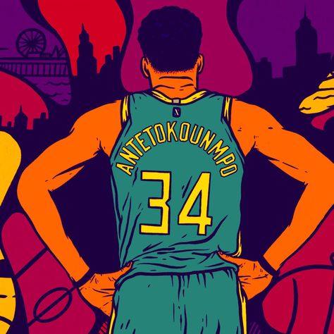 Cleveland, Utah and New Orleans all know the drill: superstars rarely stay in smaller markets. But with legit title potential and a relationship six years in the making, the Bucks just might be able to keep the Greek Freak in Milwaukee and away from the t Milwaukee Bucks Painting, Milwaukee Bucks Wallpaper, Giannis Antetokounmpo Wallpaper, Nba Background, Mvp Basketball, Nba Artwork, Tyler The Creator Wallpaper, Nba Basketball Art, Kobe Bryant Pictures