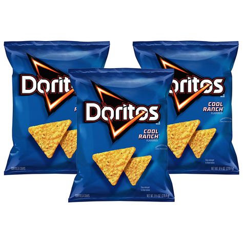 Doritos Cool Ranch Flavored Tortilla Chips, 9.75 Oz. #Ad #Ranch, #AFFILIATE, #Flavored, #Doritos Blue Doritos, Chips Snacks, Doritos Nachos, Refinery 29, Giant Food, Star Food, Nacho Cheese, Corn Chips, Cooking Ingredients