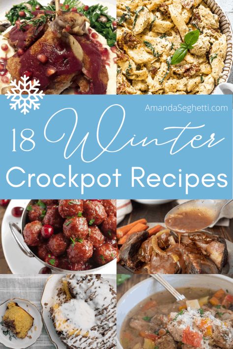 Crockpot Comfort Food Recipes Winter, Crockpot New Years Meals, Crock Pot Recipes For Winter, New Crockpot Recipes 2022, Winter Stews Crockpot, Winter Crockpot Recipes Comfort Foods, Crock Pot Recipes Winter, Crockpot Holiday Meals, December Crockpot Meals