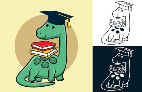 Graduation Drawing, Rock Background, Dinosaur Sketch, Dinosaur Cartoon, Castle Background, Robot Cartoon, Gift Drawing, Preschool Graduation, Graduation Hat