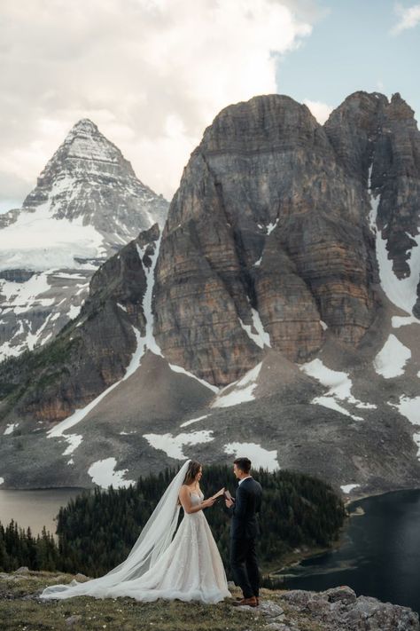 Epic helicopter elopement at Mount Assiniboine, BC Canada Helicopter Elopement Bc, British Columbia Elopement, Bc Elopement, Mount Assiniboine, Helicopter Wedding, Family Vision, Helicopter Elopement, Mountain Top Elopement, Travel Photoshoot