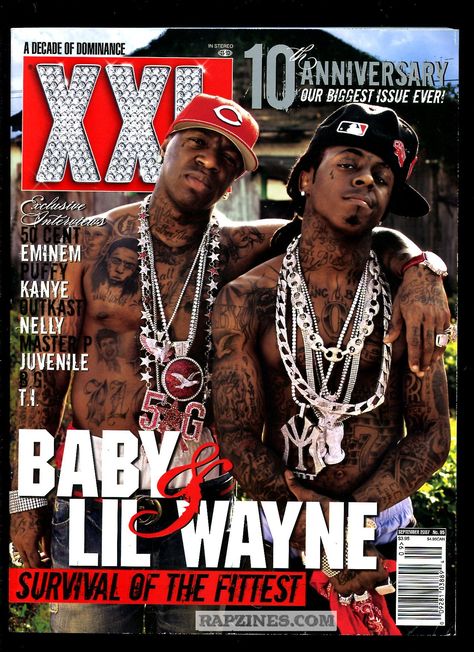 Lil Wayne Magazine Cover, Xxl Magazine Cover, Lil Wayne 2000s, Lil Wayne Poster, 50 Cent And Eminem, Lil Wayne Quotes, Lil Wayne News, Rapper Lil Wayne, Hip Hop Classics