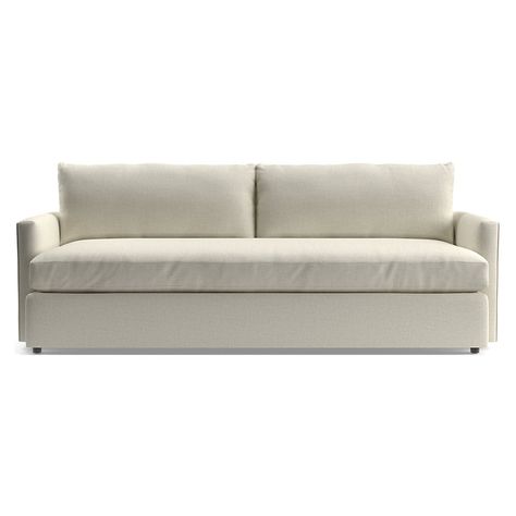 Lounge Bench Sofa 93" + Reviews | Crate and Barrel Lounge Bench, Lounge Sectional, Bench Sofa, Deep Sofa, Long Sofa, Apartment Sofa, Sofa Review, Sofa Bench, Classic Sofa