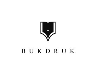 Bukdruk - publishing house Publishing Logo Design, Publishing House Logo, Publishing Logo, Design Brief Template, Editorial Logo, Pub Logo, 14th Birthday Party Ideas, Trendy Logo Design, Music Logo Design