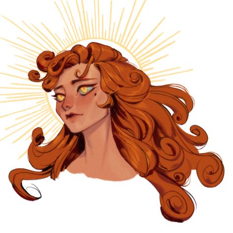 Sun As A Person Drawing, The Sun Personified, The Sun As A Person Art, Sun Deity Art, Sun Witch Art, Sun Goddess Aesthetic, Sun God Art, Sun Character Design, Sun Goddess Art