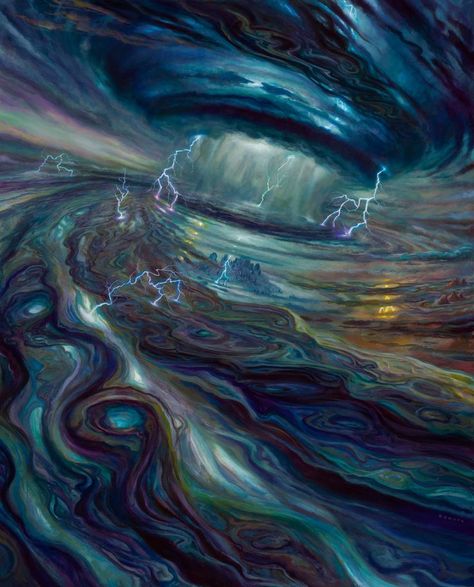 THOUSAND YEAR STORM BY DONATO GIANCOLA Donato Giancola, Storm Art, Beast Creature, Mtg Art, Fantasy Setting, Fantasy Places, Fantasy Art Landscapes, Magic Art, Environment Concept Art