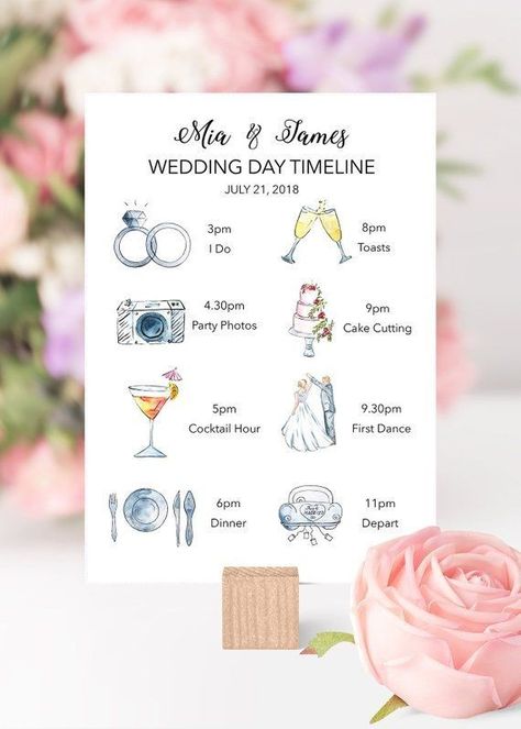 Wedding Guest Timeline, Kad Perkahwinan, Timeline Wedding, Rustic Wedding Decorations, Wedding Schedule, Wedding Itinerary, Wedding Day Timeline, Wedding Timeline, Fun Wedding Invitations