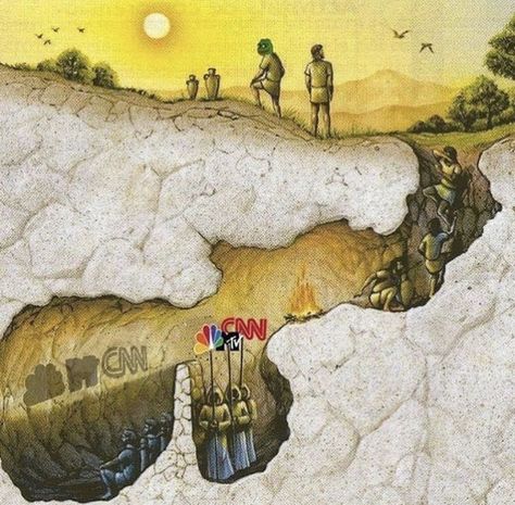 Plato's allegory of the cave. If you haven't read the real story go check it out, you will then understand this picture. This is powerful! Allegory Of The Cave, The Silver Chair, Metropolis, Dankest Memes, Philosophy, Moose Art, Funny Pictures, Geek Stuff, Funny Memes