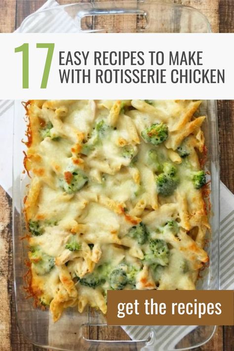 17 Recipes to Make with Rotisserie Chicken Rotisserie Chicken And Noodles Recipes, Costco Roasted Chicken Recipes, Recipe Using Rotisserie Chicken Easy, Rotassaire Chicken Recipes, Frozen Rotisserie Chicken Recipes, Leftover Costco Chicken Recipes, Roteserri Chicken Recipe, Rotessire Chicken Recipes Dinners, Rotiserrie Chicken Recipes Easy