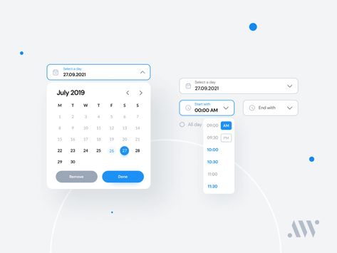 Date Picker Ui, Desain Ux, Ui Design Principles, App Design Layout, Mobile App Design Inspiration, Calendar Time, Ui Components, Ui Design Website, Mobile Ui Design