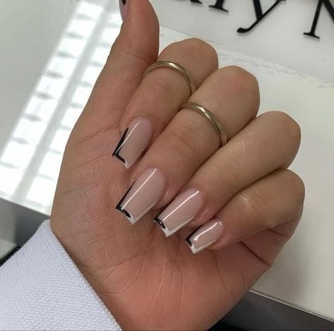 Simple Gel Nails, Work Nails, Short Square Acrylic Nails, Acrylic Nails Coffin Short, Short Acrylic Nails Designs, Square Acrylic Nails, Classy Nails, Pretty Acrylic Nails, Chic Nails