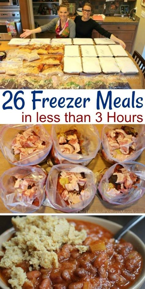 Meals That Freeze Well, Freeze Meals, Freeze Ahead Meals, Recipes Freezer Meals, Crock Pot Freezer Meals, Freezer Meal Ideas, Freezer Prep, Freezer Meal Recipes, Bulk Cooking