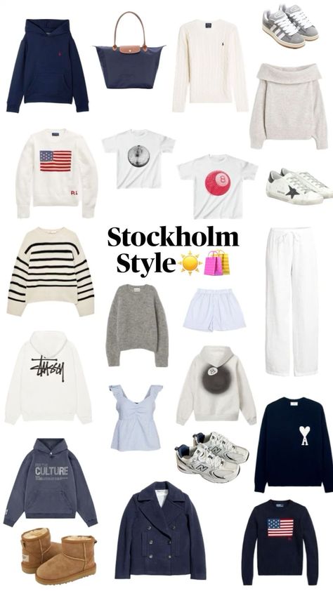 Stockholm Style, Clothes And Shoes, Stockholm, Clothing And Shoes, Collage, Clothes