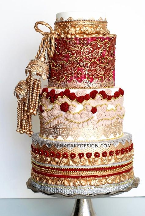 Indian Wedding Cake Designs, Indian Wedding Cake, Indian Cake, Wedding Cake Images, Beautiful Cake Designs, Cupcakes Decorados, Gateaux Cake, Indian Wedding Cakes, Cake Online