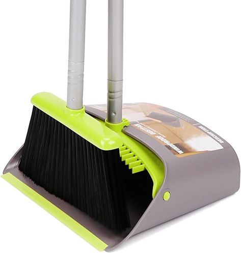 Push Broom, Mops And Brooms, Office Lobby, Broom And Dustpan, Plastic Organizer, Dust Pan, Household Cleaning Supplies, Garbage Can, Brooms