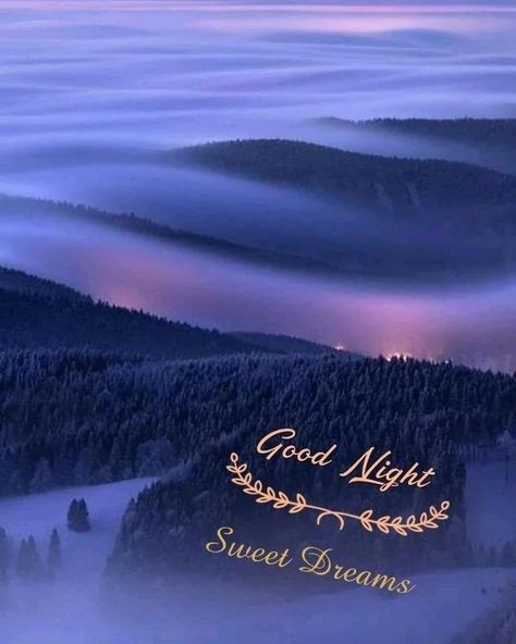 Over the misty mountains I wishing everybody A good night 💟 Gud Night Wishes, Goodnight Sleep, New Good Night Images, Lovely Good Night, Day And Nite, Good Night Beautiful, Night Beautiful, Night Blessings, Misty Mountains