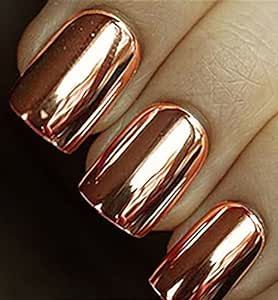 Copper Nail Polish, Nails Copper, Chrome Nail Colors, Copper Nail, Bronze Nails, Kids Nail Designs, Copper Nails, Nail Coat, Fall Nail Polish