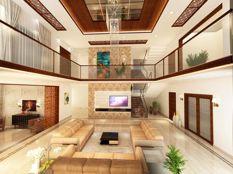 living, interior, homedecor, koloapp, furniture, railing, sofa, interiordesign Ceiling Design For Duplex Hall, Indian Mansion Interior, Interior Design Bungalow, Veneer Wardrobe, Decorations Drawing, House Hall Design, Layer Rugs, 2023 Home Interior, Cool Interior Design