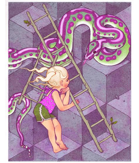 Anna Pan, Colorful Snakes, Ball Pythons, Snakes And Ladders, Beautiful Snakes, 25 Days Of Christmas, Ball Python, Summer Weather, Cats Illustration