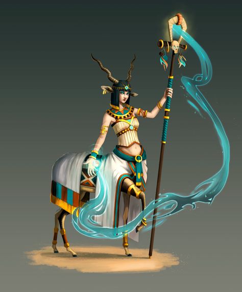 ArtStation - priestess, Anastasiya Naumenkova Egyptian Women, Egyptian God, A Concept, Egyptian Gods, Female Poses, Mythical Creatures, My Little Pony, Concept Art, Princess Zelda