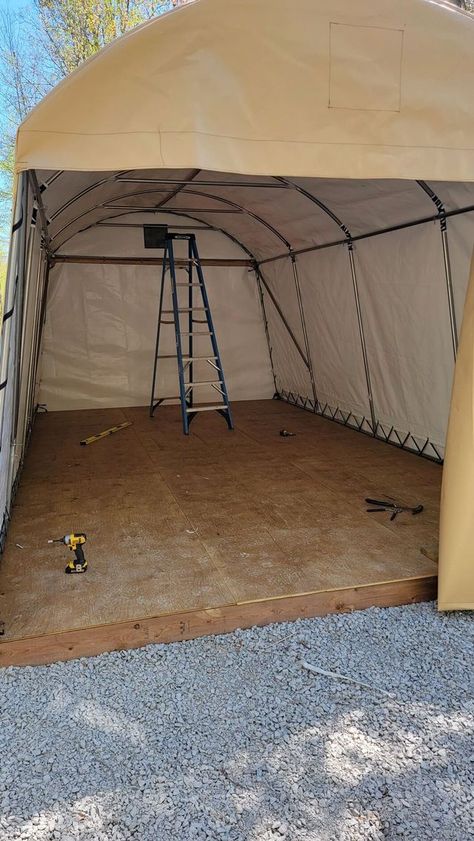 COVER-TECH | Testimonials | Portable Garage | Portable Container Bunkie Ideas, Portable Sheds, Portable Carport, Paul Davis, Shed Makeover, Portable Shelter, Portable Garage, Car Shelter, Shed Organization