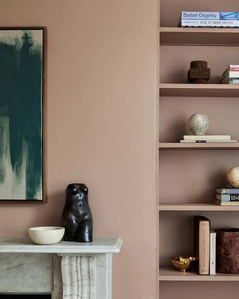 MYLANDS on Instagram: "If you're looking for a shade of pink to satisfy all tastes opt for muted, dusky tones for a grown-up finish to interiors. Such as 🎨 Egerton Place™ No.297 from The Archive Collection, this mocha pink creates a sense of indulgence and romance to rooms whilst still working as a classic neutral when combined with other colour schemes. 💗" Green Painted Walls, Hallway Walls, Shade Of Pink, Room Wall Painting, Neutral Paint, Pink Paint, Pink Interior, Dining Room Walls, Paint Ideas