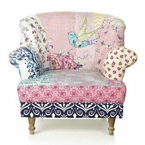 Love this chair Patchwork Furniture, Patchwork Chair, Casa Vintage, Upholstered Chair, Funky Furniture, Modern Armchair, Beautiful Chair, Cool Chairs, Take A Seat