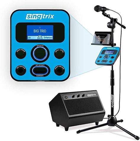 Amazon.com: Singtrix Portable Karaoke Machine On Shark Tank, Kids & Adults, All-In-One Karaoke System, 350+Voice Effects & Autotuning, PA Speaker, Party Bundle, Karaoke Microphone, Use Free YouTube Karaoke Songs : Toys & Games Best Karaoke Machine, Kids Karaoke Machine, Karaoke System, Karaoke Microphone, Karaoke Machine, Pa Speakers, Kids Electronics, Karaoke Songs, Music Instrument