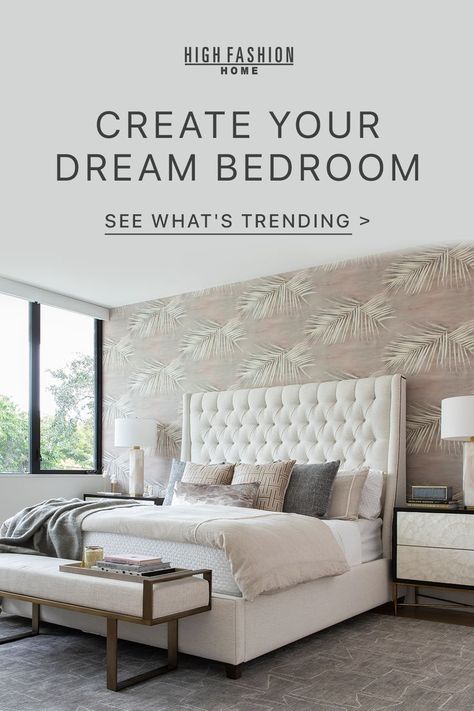 Beige Fabric King Bed Frame, Lulu And Georgia Bedroom Bed Frames, Highland Park Upholstered King Bed, Restoration Hardware Bedroom Beds & Bed Frames, Modern Farmhouse Bedroom Master Suite Beds & Bed Frames, Creative Bedroom, High Fashion Home, Small Room Bedroom, Wallpaper Bedroom