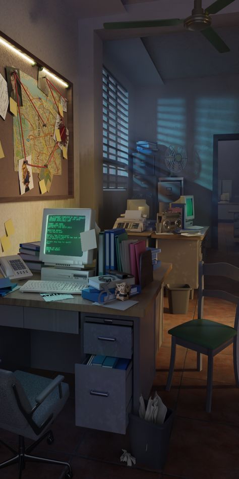 Detective Room, Ibis Paint Art, Anime Business, Backgrounds For Stories, Zepeto Room, City Core, Office Corridor, Background Aesthetics, Mail Room