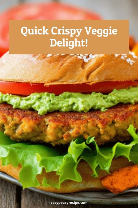 Easy Air Fryer Veggie Burger Recipe: Healthy & Delicious! Air Fryer Veggie Burger, School Cookies Recipe, Veggie Burger Recipe, Best Veggie Burger, Easy Breakfast Smoothies, Easy Zucchini Recipes, Easy Mac And Cheese, Veggie Burgers Recipe, Easy Peasy Recipes