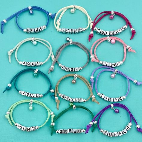 Name Friendship Bracelets, Kids Bead Bracelet, Friendship Bracelet Kit, Travel Bracelet, Bff Bracelets, Girls Party Favors, Special Friends, Bracelet Craft Diy, Friend Bracelets