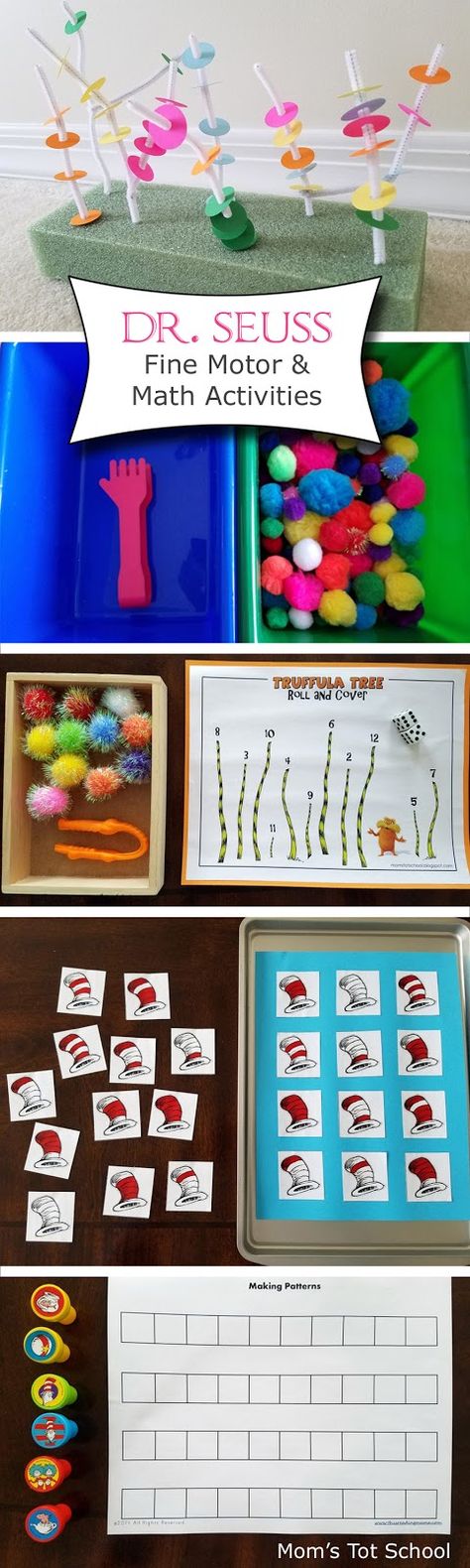 Because of all of the Magic Tree House activities we've done this week, I kept our Dr. Seuss theme limited to just one day. I pulled out a ... Spring Art Projects For Kids, Dr Seuss Math, Magic Tree House Activities, Dr Seuss Preschool Activities, Creative Art Ideas, Dr Seuss Preschool, Dr Seuss Activities, Dr Seuss Crafts, Seuss Classroom