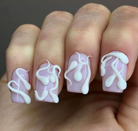 Crazy Acrylic Nails, Really Long Nails, Unique Nail Art Designs, Scary Nails, Love Nail Art, Bad Nails, Unique Nail Art, Crazy Nail Art, Mens Nails