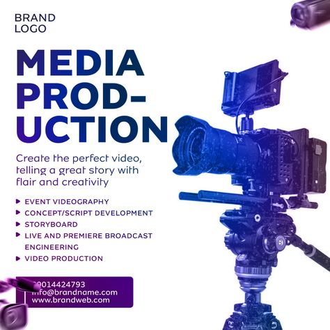 Videography Flyer Design, Graphics Template, Home Studio Setup, Graphic Design Infographic, Film Academy, Design Infographic, Graphic Design Flyer, Social Media Post Design, Motion Design Video